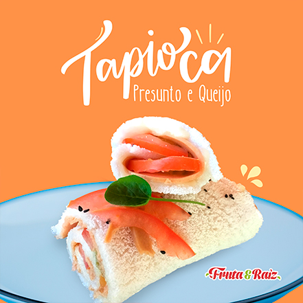 Tapioca vegana de abacate e tofu